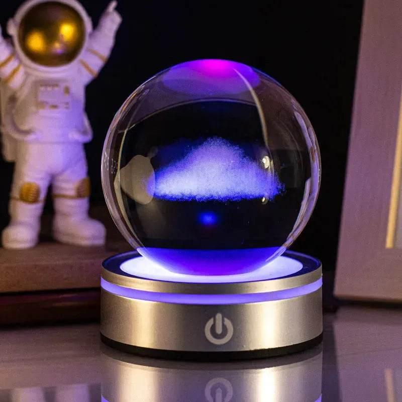 3D Space, Whale, Christmas & MORE, LED Crystal Ball Lamp NightLight