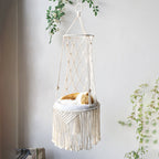 Macrame Hanging Cat Bed & Swing