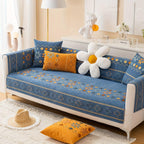 Geometric Bohemian Chenille Slipcovers Pet/Kid Friendly Washable