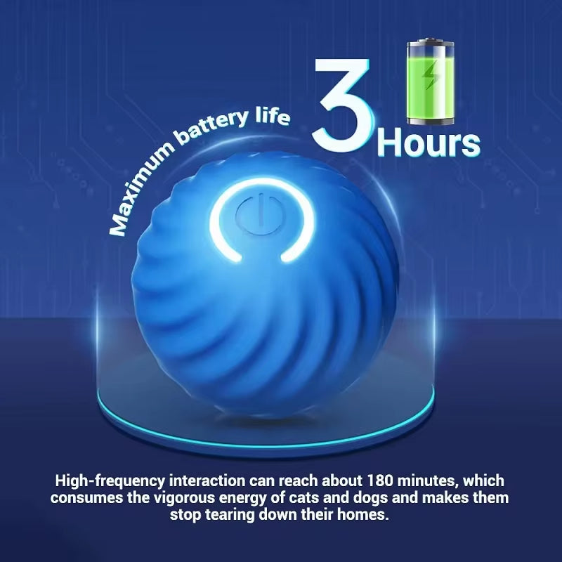 Smart Dog Interactive Toy Ball Automatic Moving Bouncing Rolling Ball USB