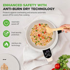 1.6 Liter Portable Rice Cooker & Bento Box Non-Stick Ceramic Coating 6 Cooking Functions: Rice, Soup, Stew, Congee & more