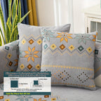 Geometric Bohemian Chenille Slipcovers Pet/Kid Friendly Washable
