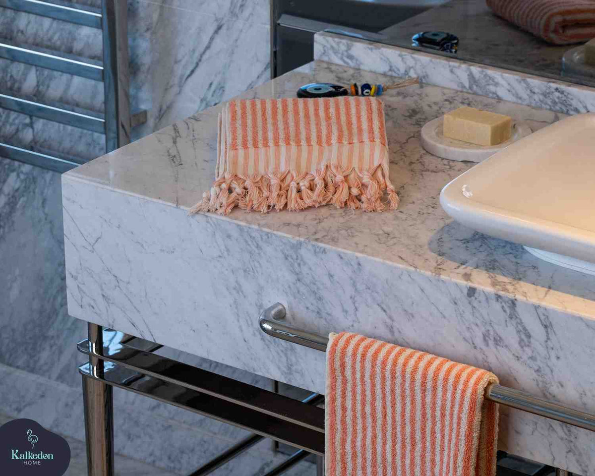 Striped Hand Towel for Bath & Kitchen