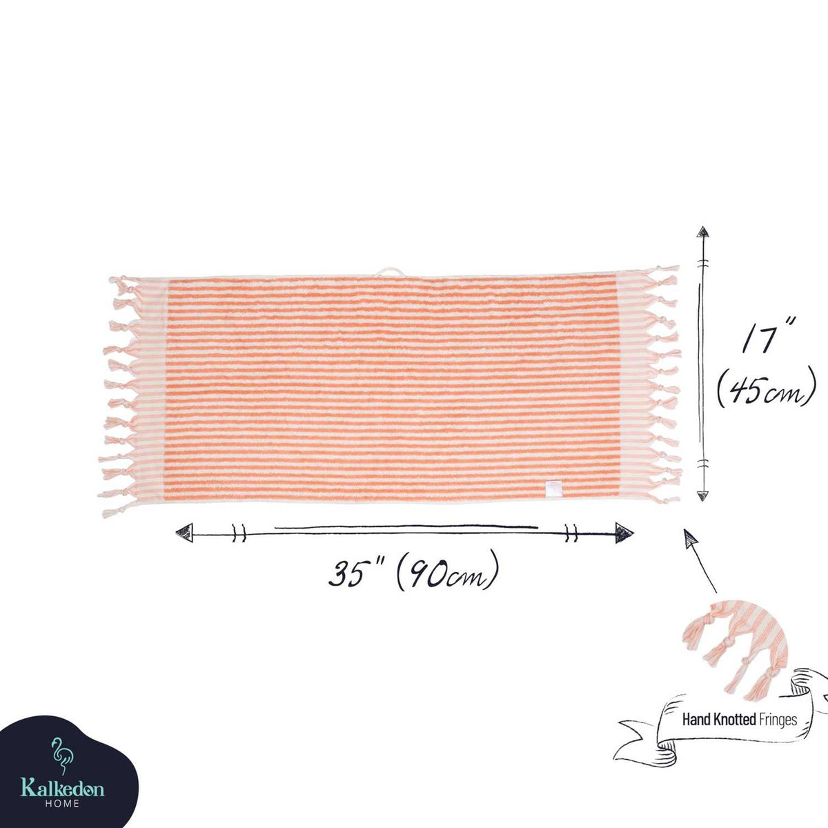 Striped Hand Towel for Bath & Kitchen