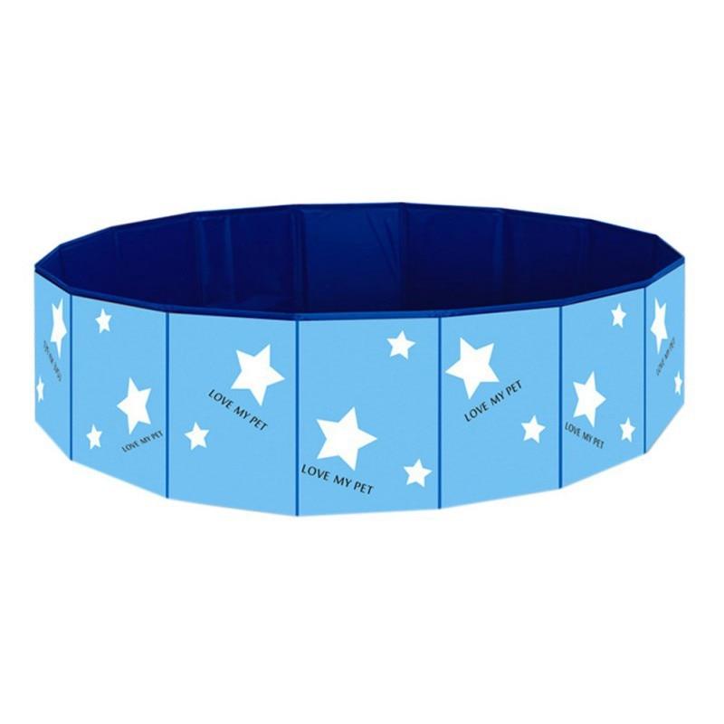 Foldable & Portable Swimming/Bathing Pool for Dogs  Toy Storage, Large Shower Basin for Indoor/Outdoor use. PVC, Leakproof, Foldable