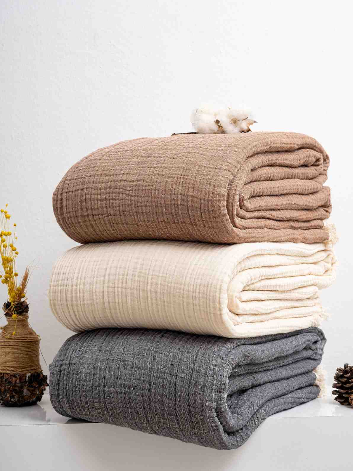 4 Layers Oversized Turkish Muslin Blanket