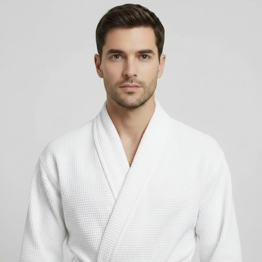 Waffle Bathrobe for Men