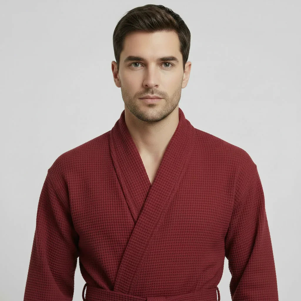 Waffle Bathrobe for Men