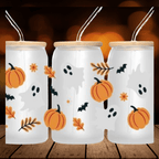 Pumpkin Spice Aesthetic Cup – Autumn Iced Coffee Tumbler, Reusable Drinkware