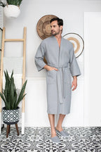Waffle Bathrobe for Men