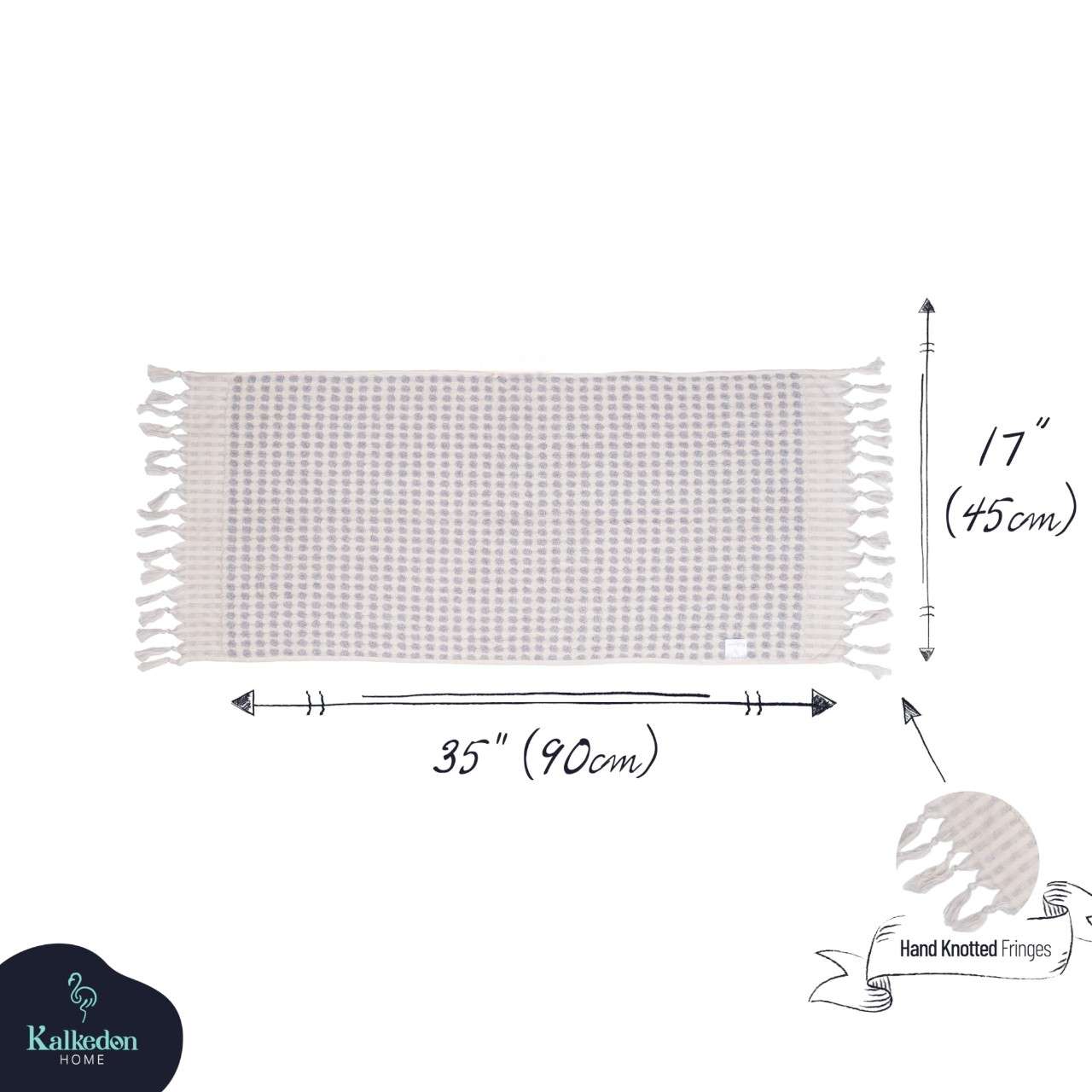 Turkish Cotton Pom Pom Hand Towel