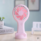 Handheld Small Fan Cooler Portable Small USB Charging Fan Mini Silent Charging Desk Dormitory Office Student Gifts Long Endurance Rechargeable Personal Fan for Kids Girls Women Men Home Office Indoor Outdoor Travel