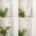Handmade Wall Art Home Wall Decor Woven Hanging Tapestry Tassel Wind Chimes Wall Hanging Ornaments  Hand Macrame Wall  For Wall Wedding Living Room Gallery Patio Apartment Yard Decor