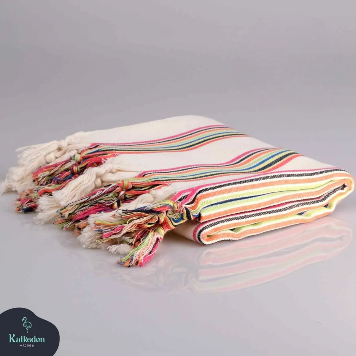 Rainbow Turkish Cotton Blanket