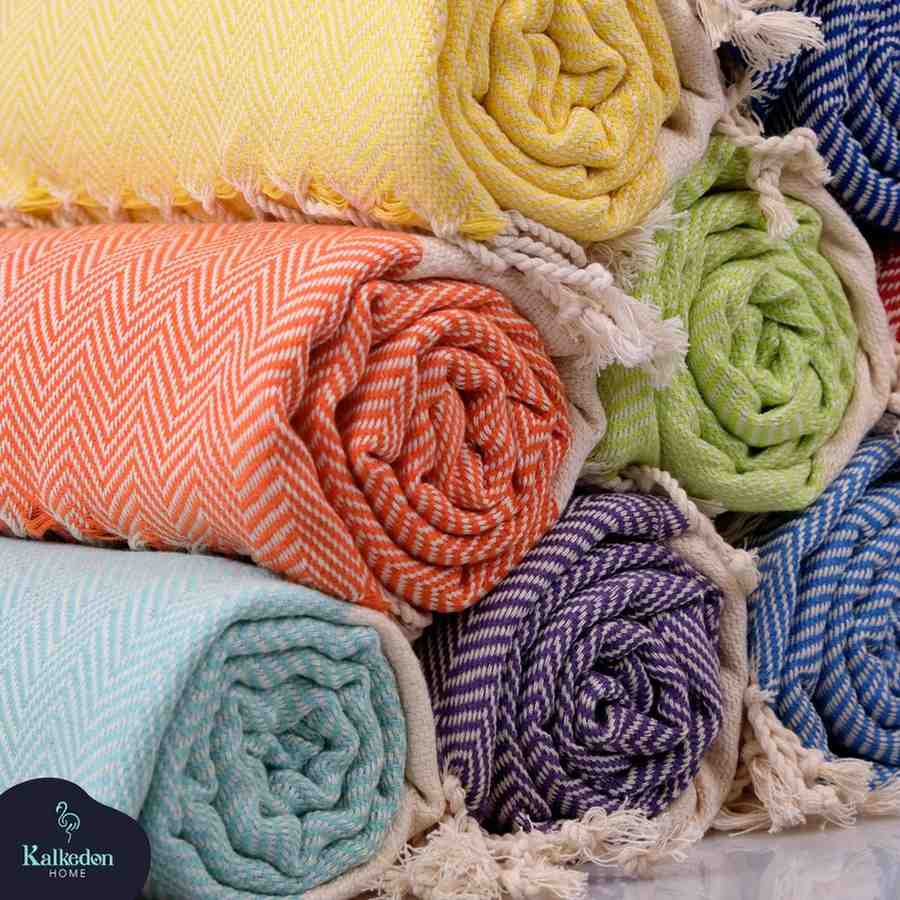 Herringbone 100% Turkish Cotton Beach & Bath Towel
