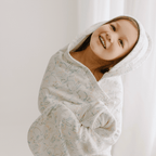 Organic Cotton Infant/Toddler Hooded Bath Towel | Bunnies