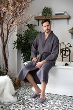 Waffle Bathrobe for Men