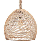 WalmHomie Hand Woven Pendant Light Rattan Lamp Shade,Rope Lamp