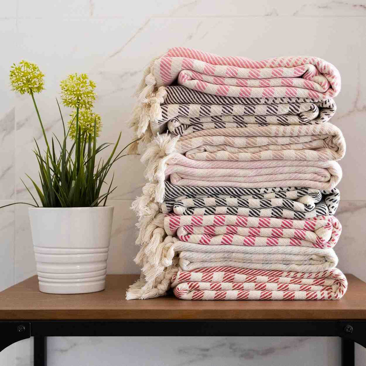 Bora Peshtemal Turkish Cotton Boho Throw or Towel