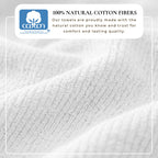 Turkish Cotton Ribbed 6-Piece Bath Towel Set - Georgiana Collection