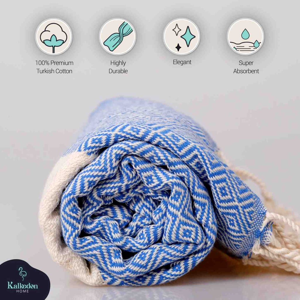 Diamond 100% Turkish Cotton Beach Towel