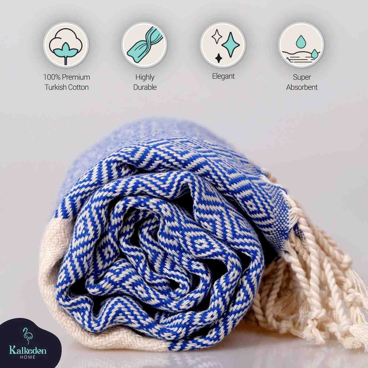 Diamond 100% Turkish Cotton Beach Towel