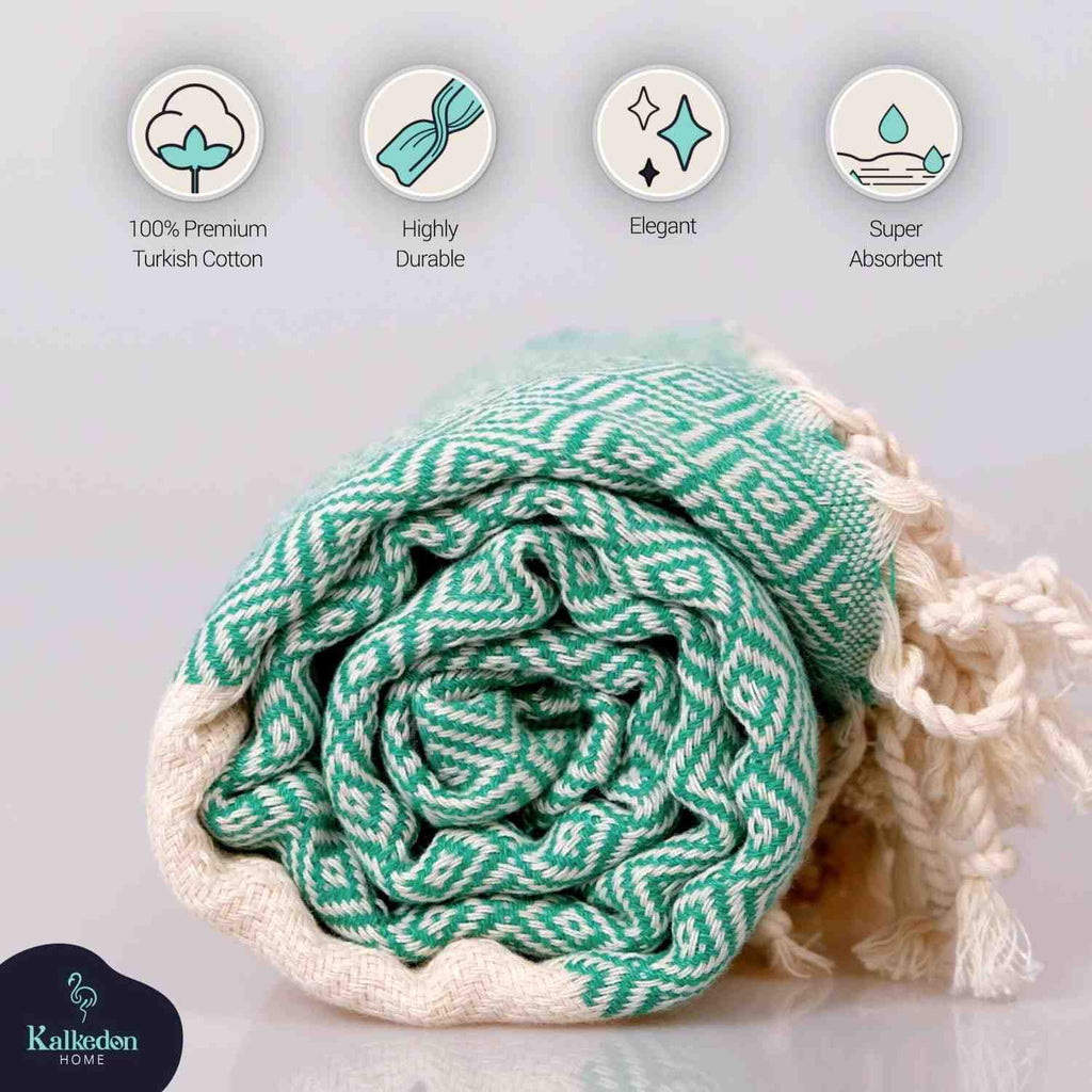 Diamond 100% Turkish Cotton Beach Towel