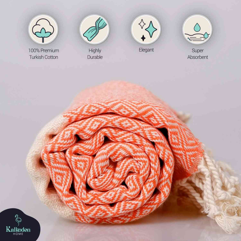 Diamond 100% Turkish Cotton Beach Towel