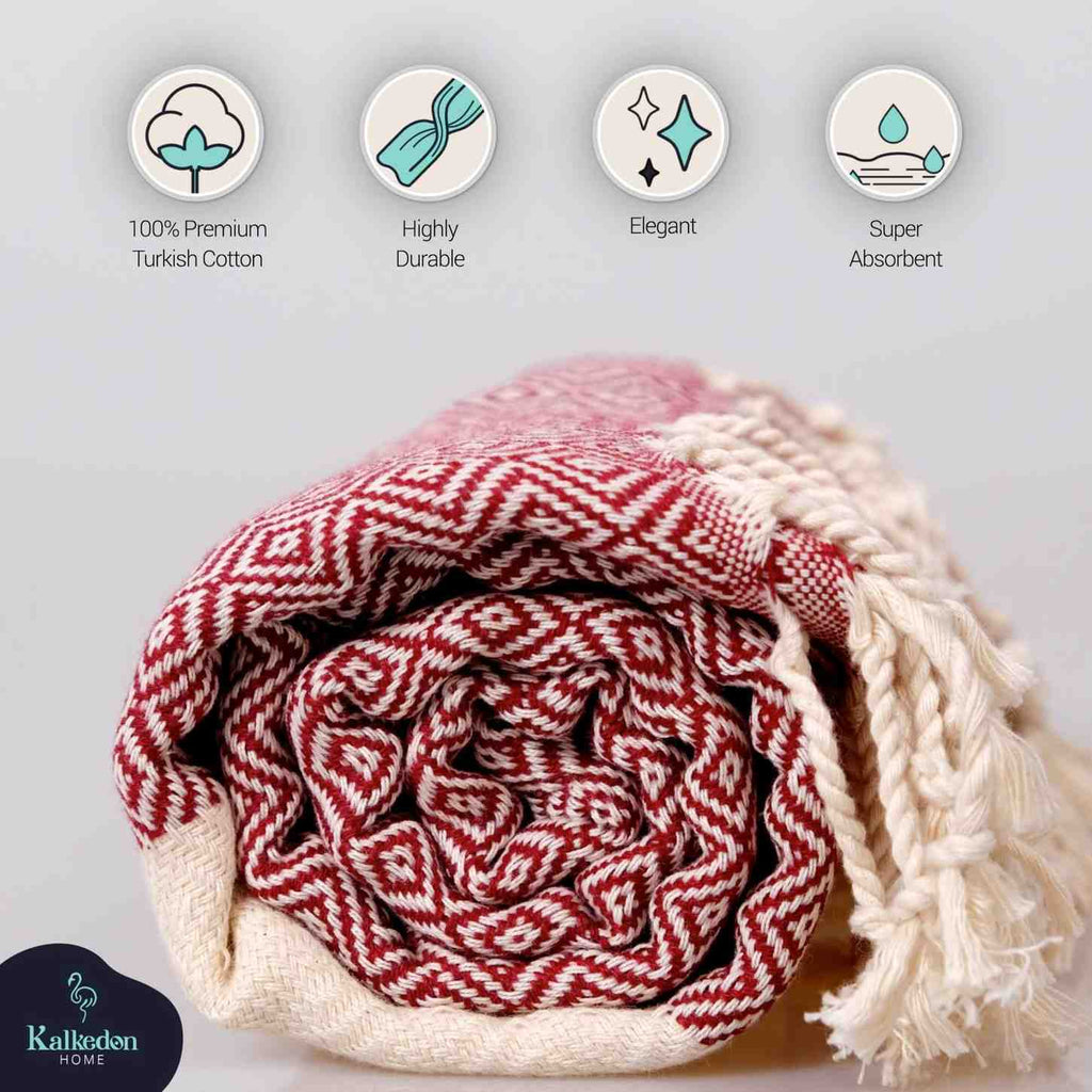 Diamond 100% Turkish Cotton Beach Towel