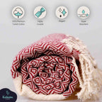 Diamond 100% Turkish Cotton Beach Towel