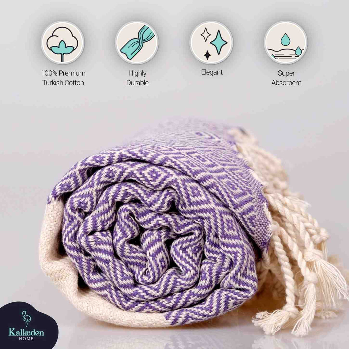 Diamond 100% Turkish Cotton Beach Towel