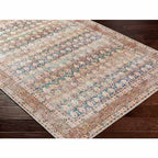 Rust Maligaya Distressed Washable Area Rug