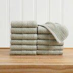 100% Cotton Woven Texture Bath Towel Set - Marbella Collection