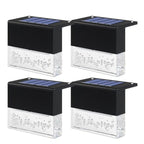 LED Solar Fence Light Outdoor Courtyard Home Garden Decoration Light RGB Waterproof Plywood Lights Decorative Table Lamp Cute Study Lamps for Bedroom Décor