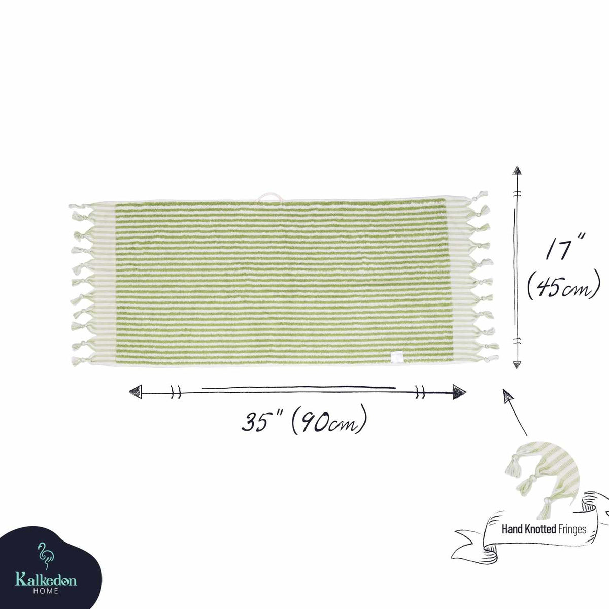 Striped Hand Towel for Bath & Kitchen