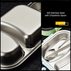 Bento Lunch Box – Includes Thermos Bag, Spoon &  Chopsticks