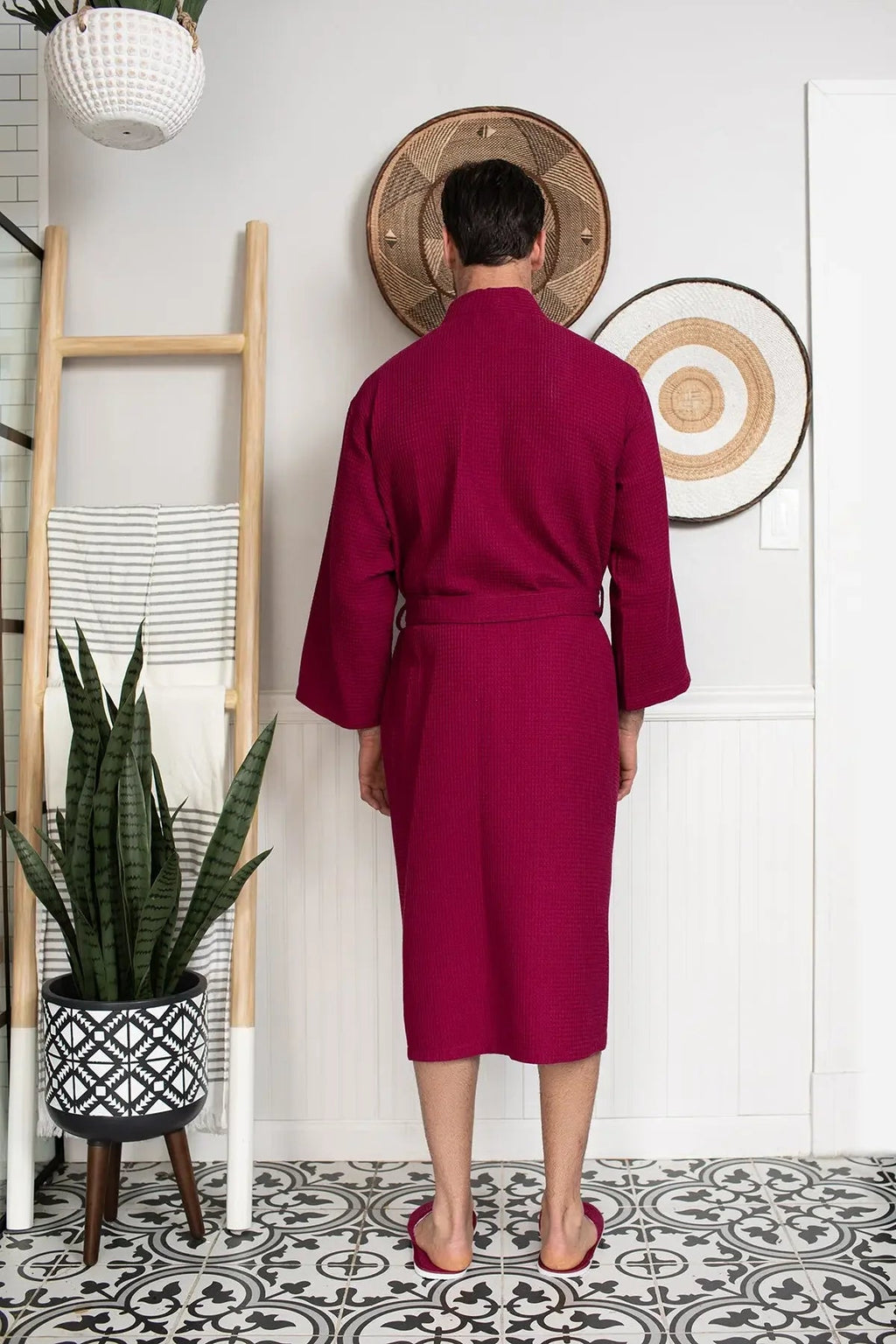 Waffle Bathrobe for Men