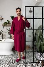 Waffle Bathrobe for Men