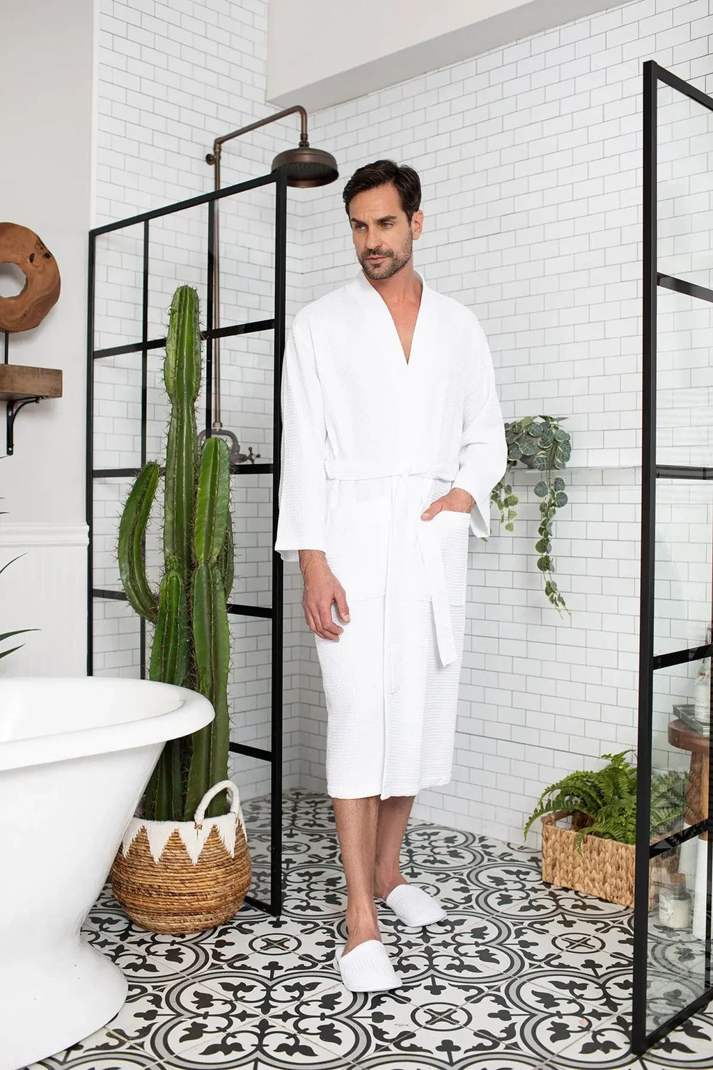 Waffle Bathrobe for Men
