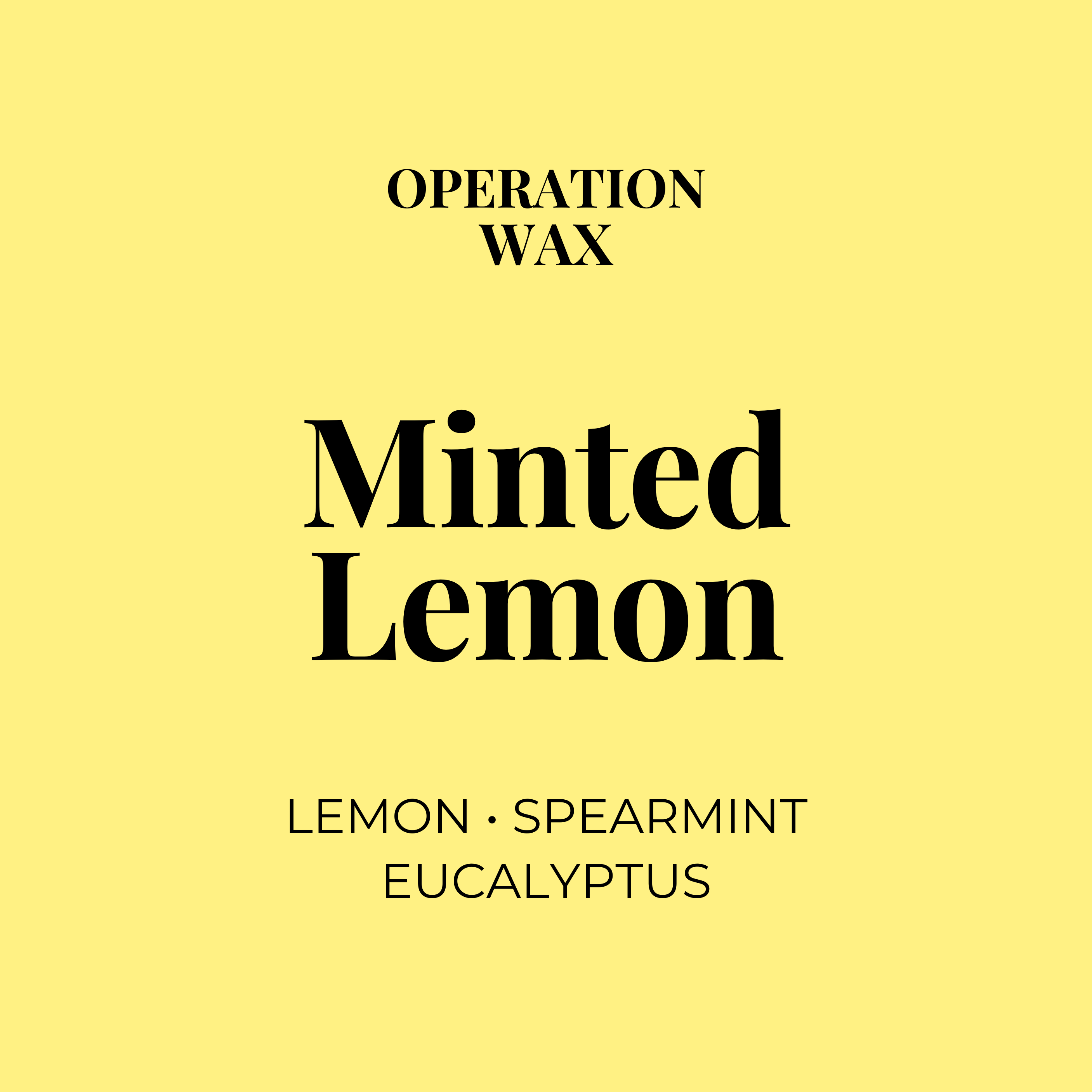 Minted Lemon Scented Candle