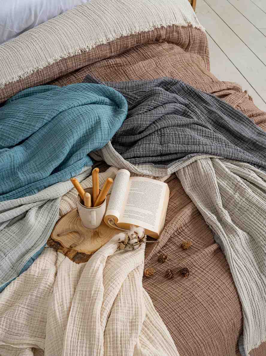 4 Layers Oversized Turkish Muslin Blanket