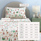 Turkish Cotton Christmas Flannel Sheet - Whittaker Collection