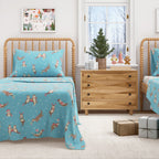 Turkish Cotton Christmas Flannel Sheet - Whittaker Collection