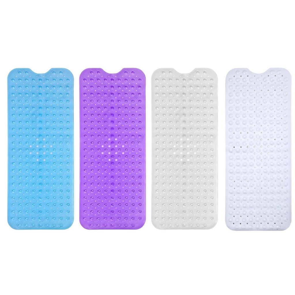 Non Slip Shower Mat Tub Mat Massage Anti-Bacterial with Suction Cups Various Colors
