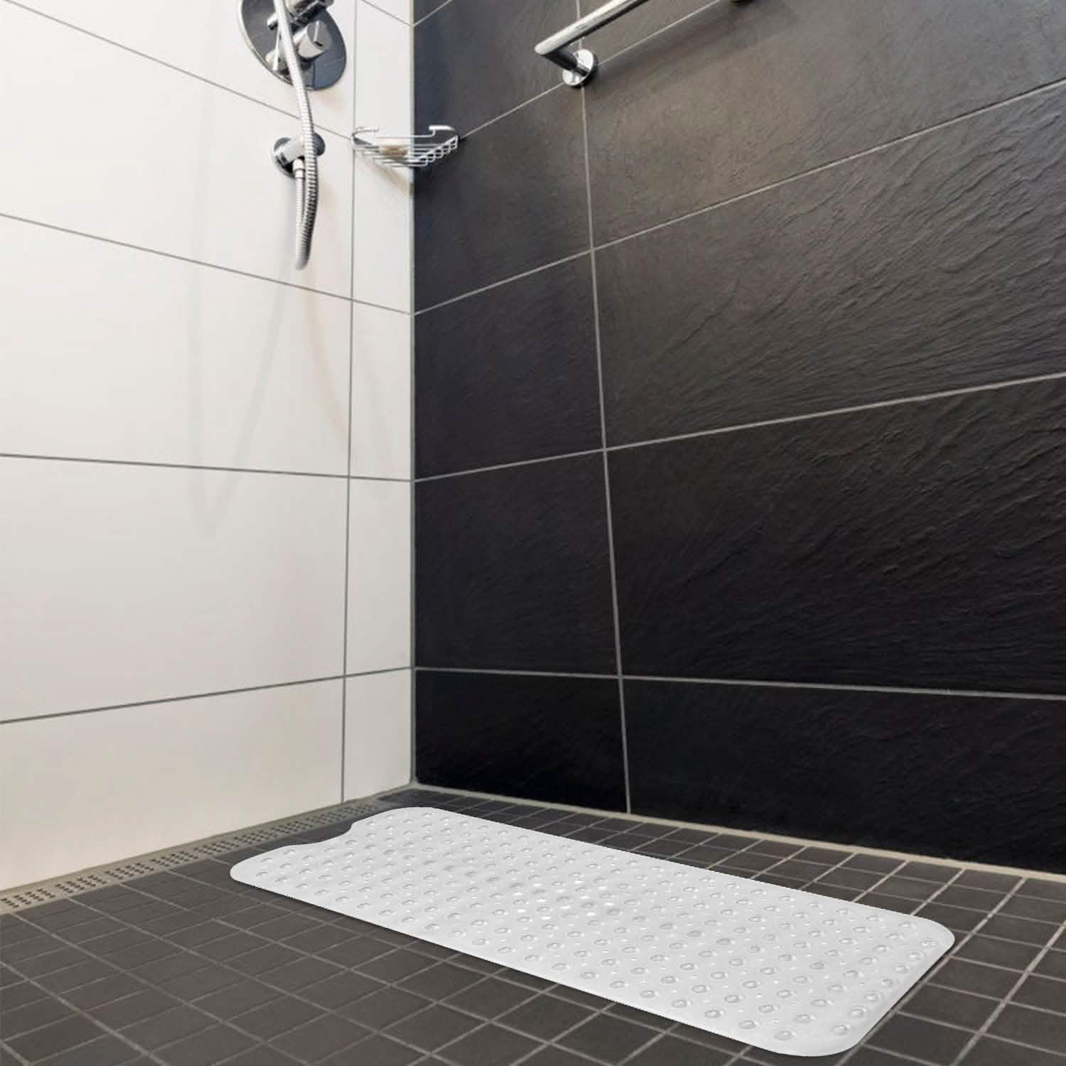 Non Slip Shower Mat Tub Mat Massage Anti-Bacterial with Suction Cups Various Colors