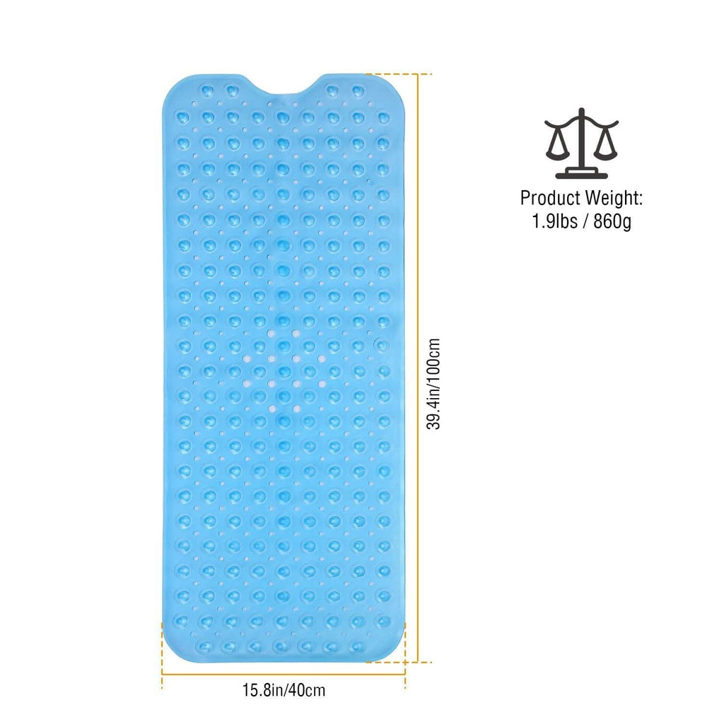 Non Slip Shower Mat Tub Mat Massage Anti-Bacterial with Suction Cups Various Colors