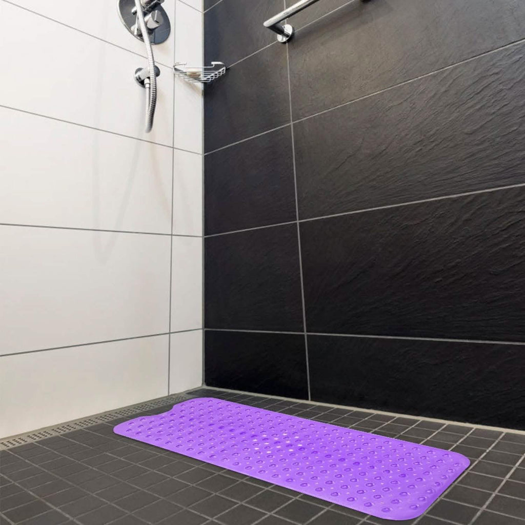 Non Slip Shower Mat Tub Mat Massage Anti-Bacterial with Suction Cups Various Colors