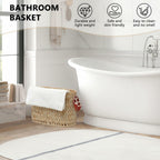 ELINZINE Toilet Paper Storage Holder for 6 Mega Rolls Bathroom Basket Buttermilk