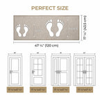 GRANNY SAYS Non-Slip Rubber Door Mat 17x47in Khaki Low Profile Runner