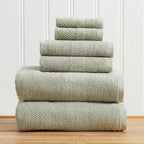 100% Cotton Woven Texture Bath Towel Set - Marbella Collection